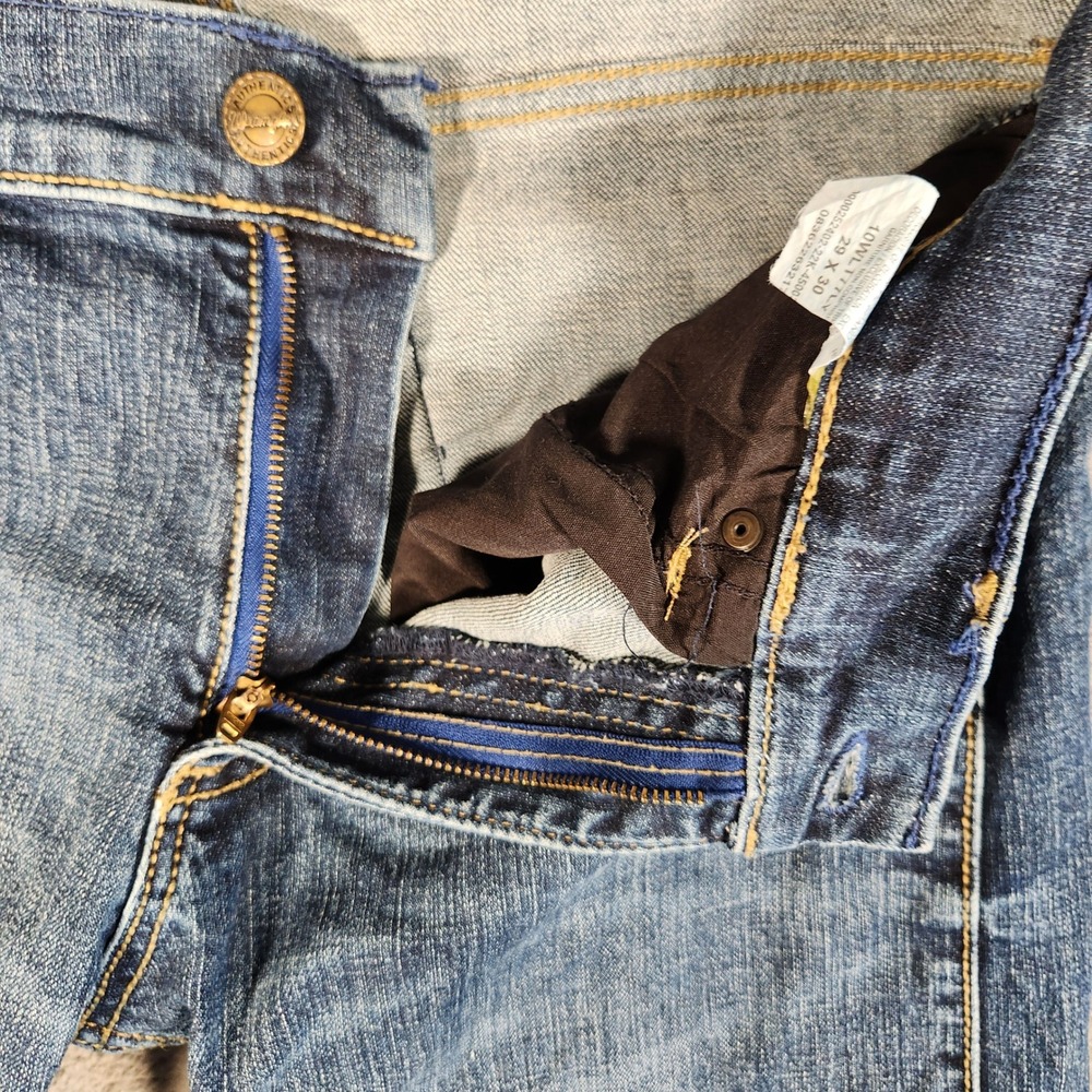 Wrangler Retro Slim Boot Jeans Mens 29x30 Blue Excellent Stretch 10WLT77LY - Picture 6 of 13